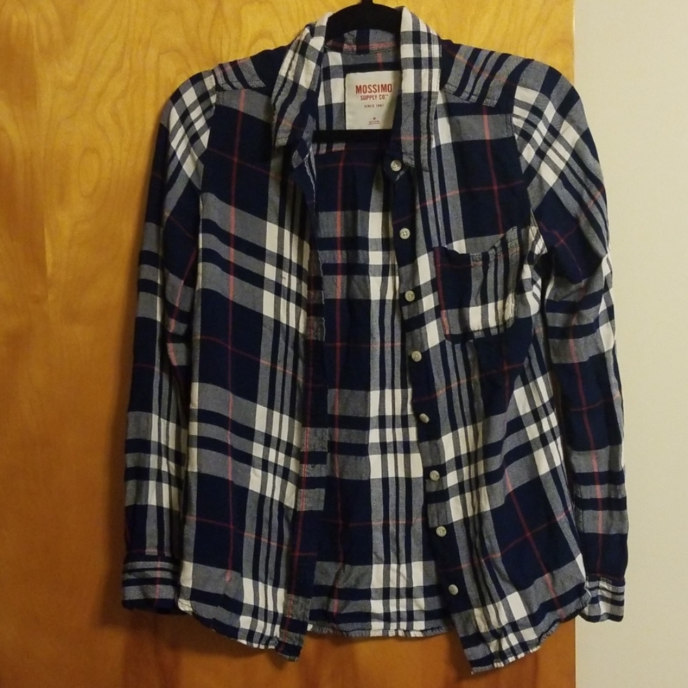 Blue Plaid Button Down